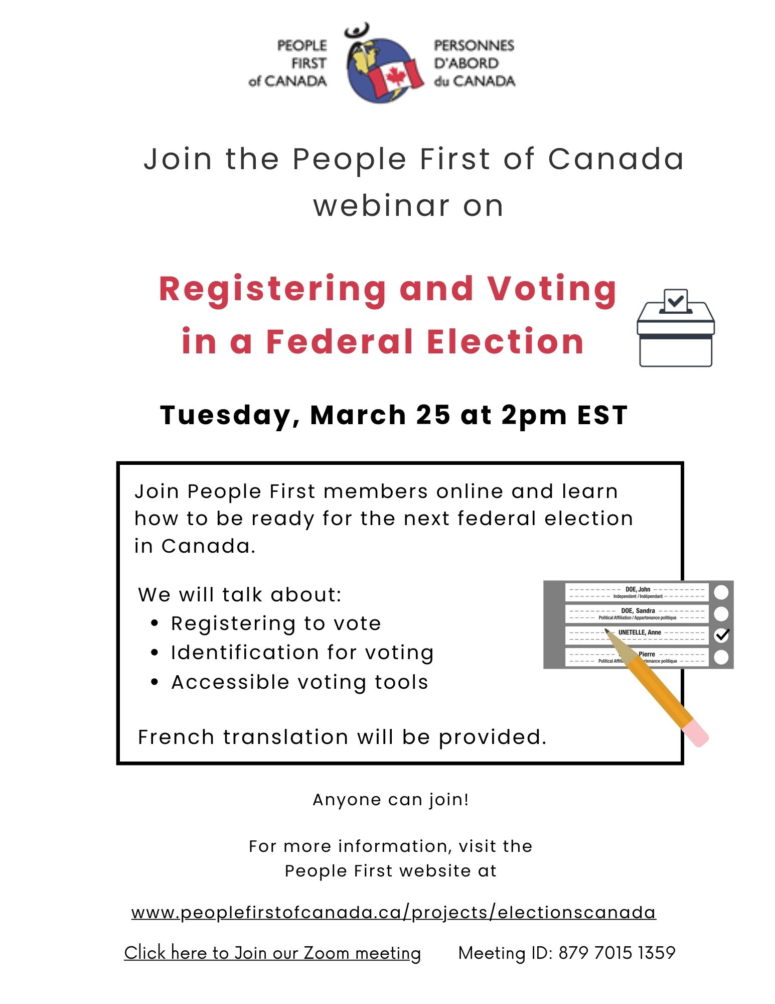 Register and Voting webinar English